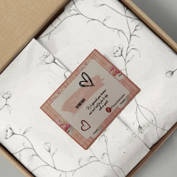 Thank You  Cards  (100) with Custom Name - Picture 3 of 10